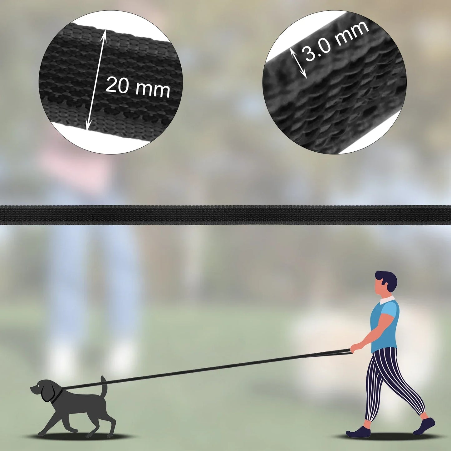 Schleppleine (1,5m bis 15m)