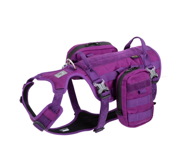 2 in 1 Military Hundegeschirr mit abnehmbaren Taschen Cordura
