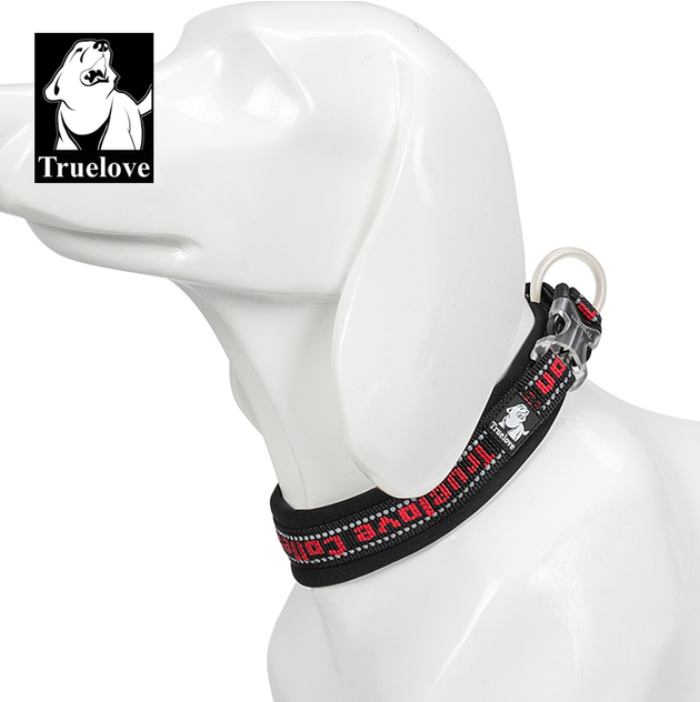 Hundehalsband "TRUE LOVE COLLECTION" Sportliches Neopren gepolstertes und reflektier