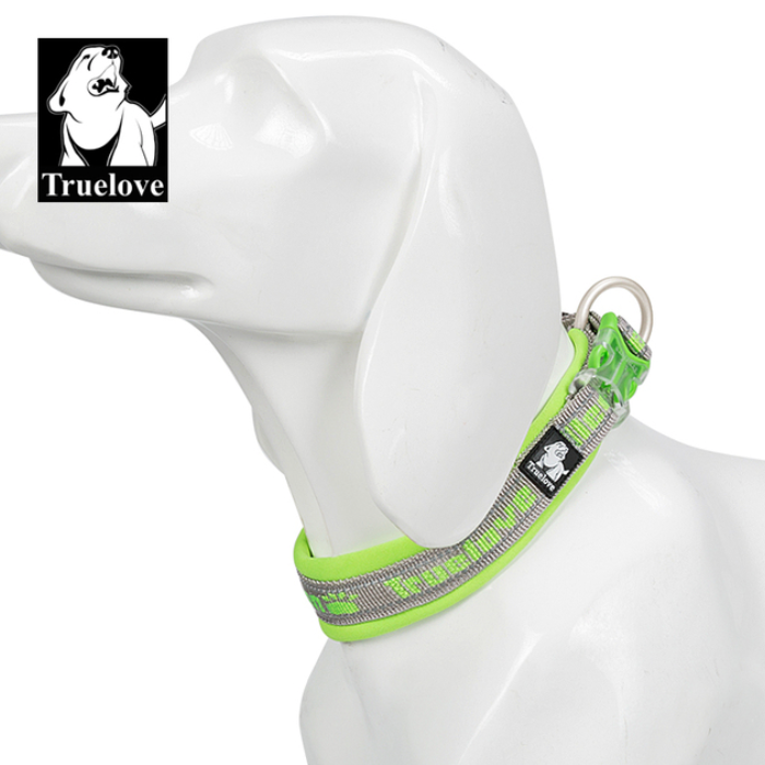 Hundehalsband "TRUE LOVE COLLECTION" Sportliches Neopren gepolstertes und reflektier