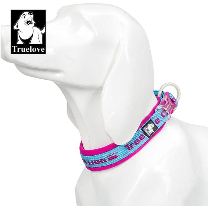 Hundehalsband "TRUE LOVE COLLECTION" Sportliches Neopren gepolstertes und reflektier