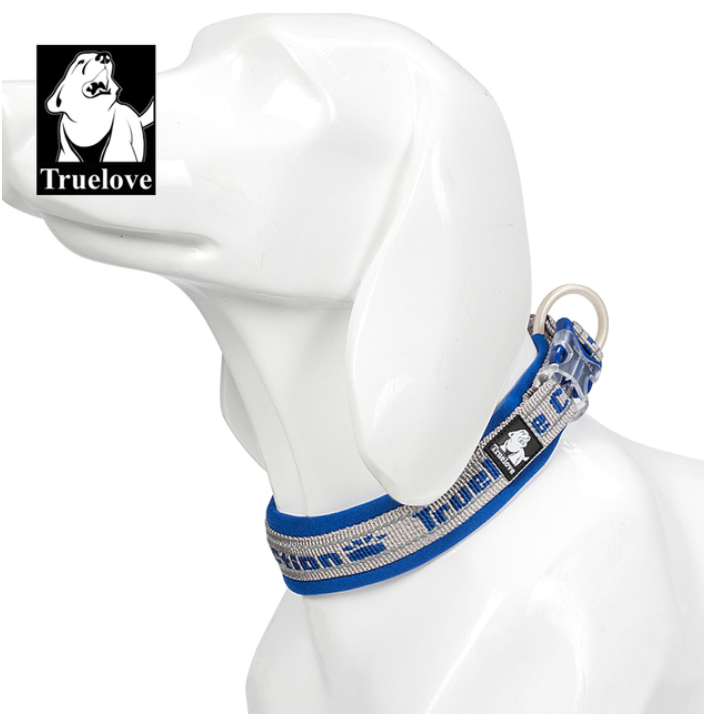 Hundehalsband "TRUE LOVE COLLECTION" Sportliches Neopren gepolstertes und reflektier