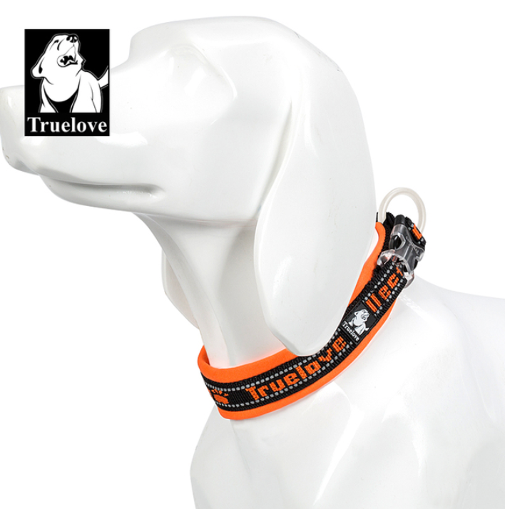 Hundehalsband "TRUE LOVE COLLECTION" Sportliches Neopren gepolstertes und reflektier