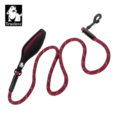 Hundeleine - Strapazierfähiges Nylon mit Reflektoren und Neoprengriff