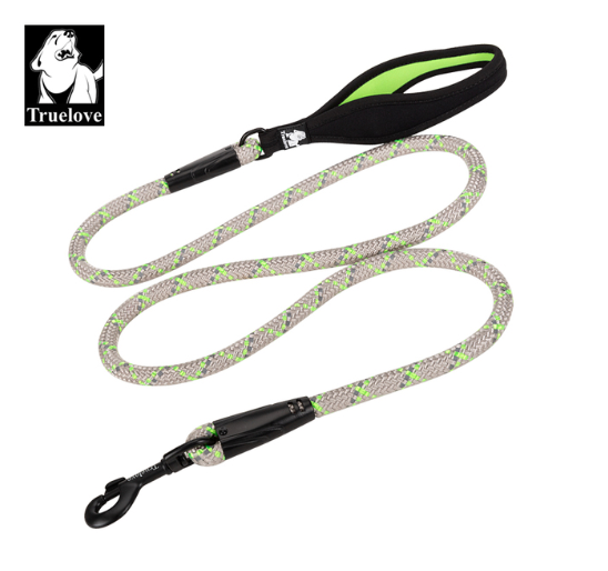 Hundeleine - Strapazierfähiges Nylon mit Reflektoren und Neoprengriff