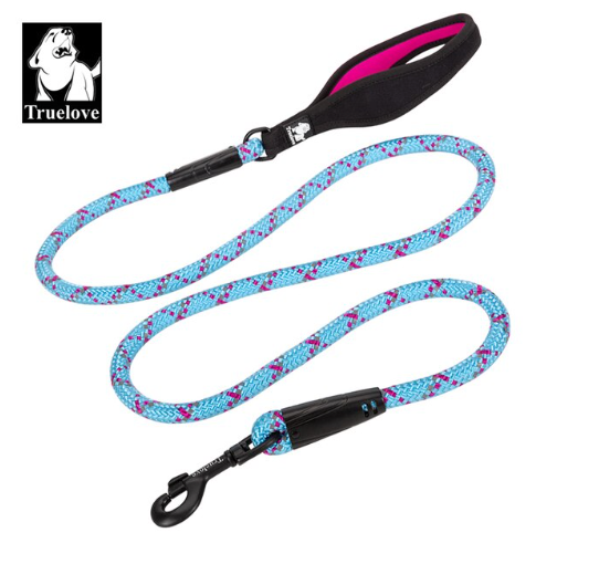 Hundeleine - Strapazierfähiges Nylon mit Reflektoren und Neoprengriff