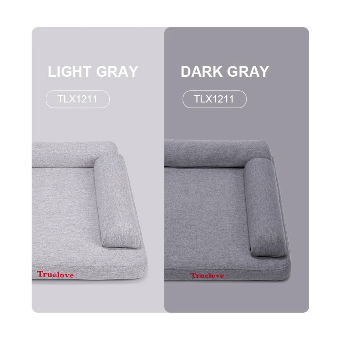 Hundebett Memory Foam "Grau"