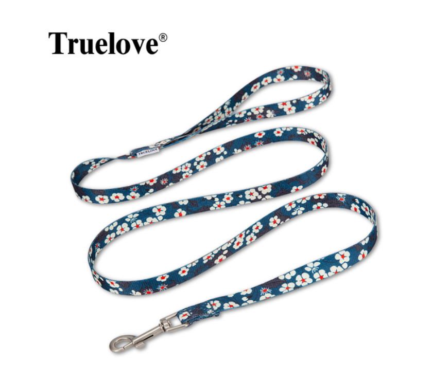 Hundeleine Flower Spring V3 "SAXONY BLUE" Limited Edition