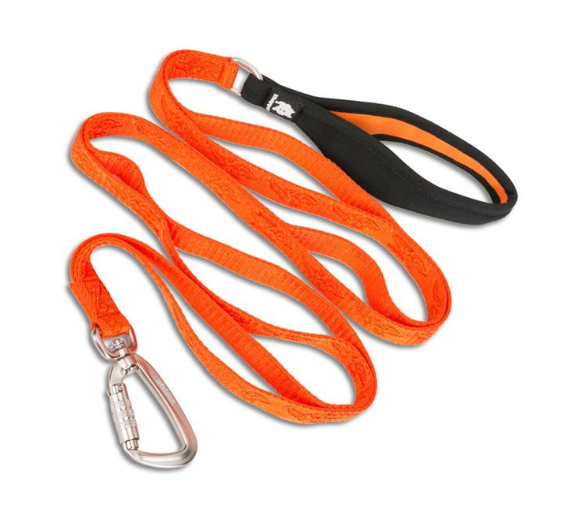 Hundeleine, Codura Ultra-Leichtehundeleine mit softem Neoprengriff und Karabinerha