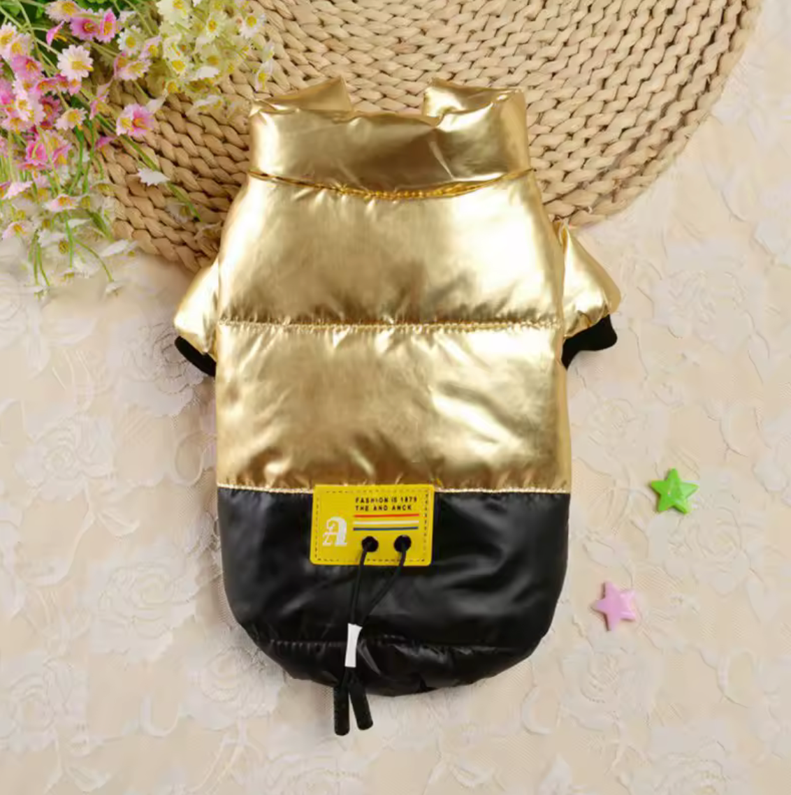 Hundewinterjacke Gold True Love for Dogs