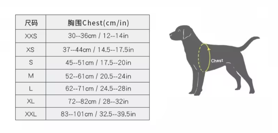 2 in 1 Hundeweste und Geschirr, Hund trägt wasserdichte TrueLove Allwetterjacke mit integriertem Geschirr und 3M Reflektoren – perfekte Hundebekleidung für schlechtes Wetter