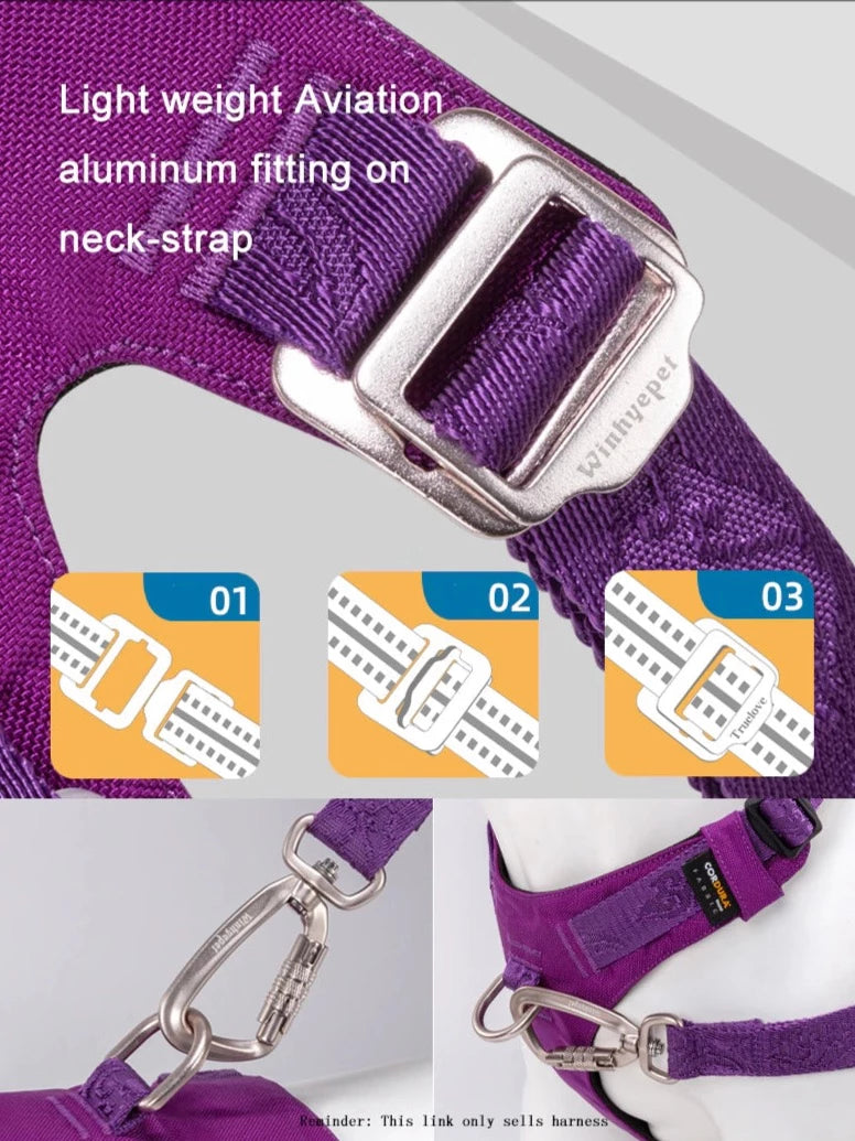 Ultraleichtes Doppel-H-Hundegeschirr Cordura