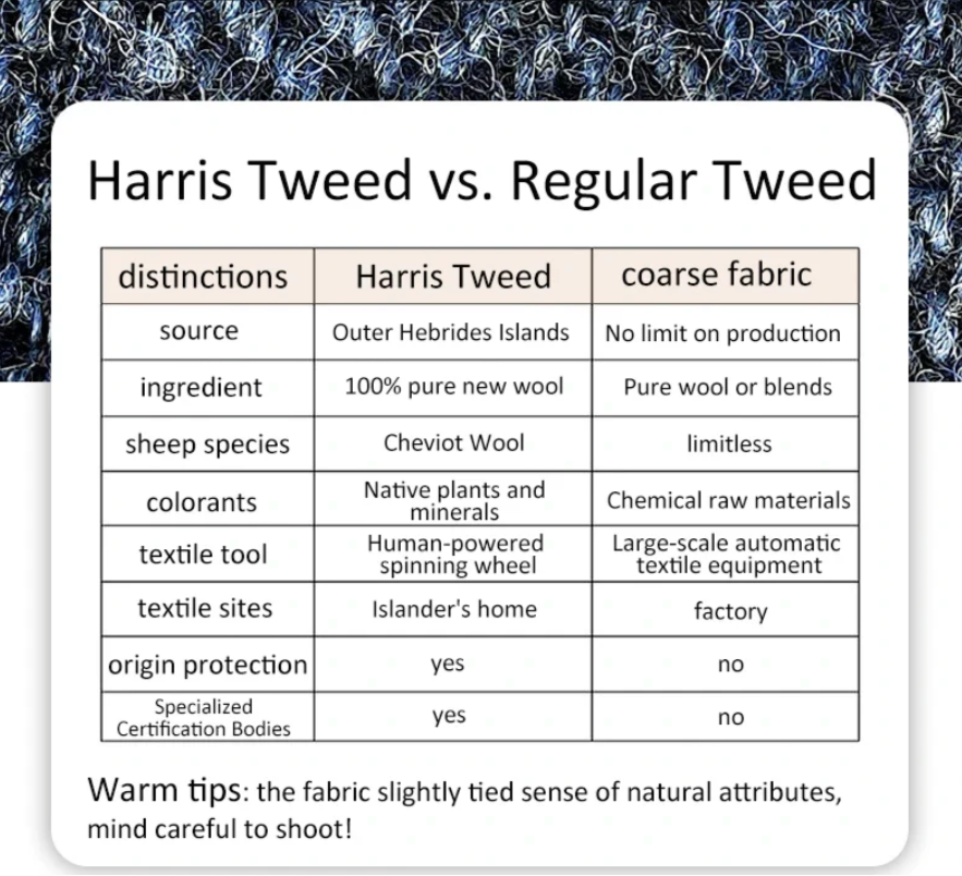 Harris Tweed Hundegeschirr + Leine + Tasche (3er Set)