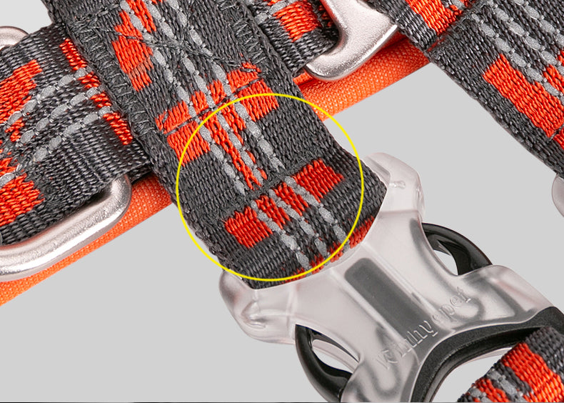 WINHYEPET Neopren gepolstertes und reflektierendes Doppel-H-Hundegesch