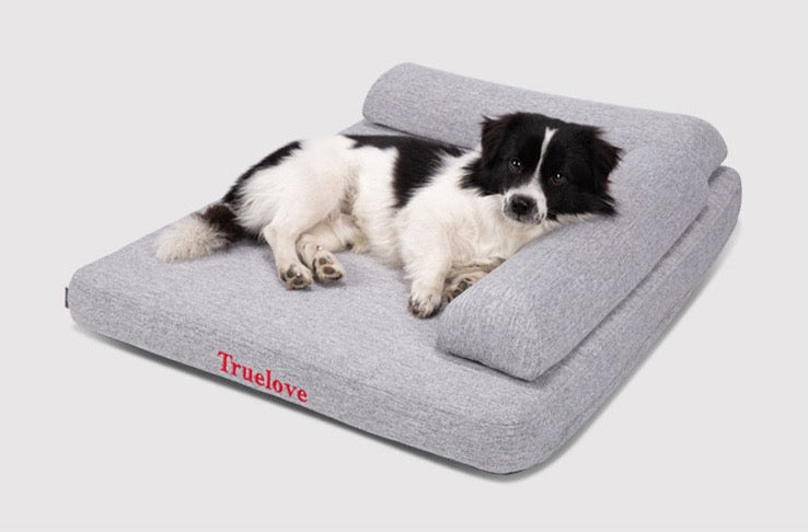Hundebett Memory Foam "Grau"
