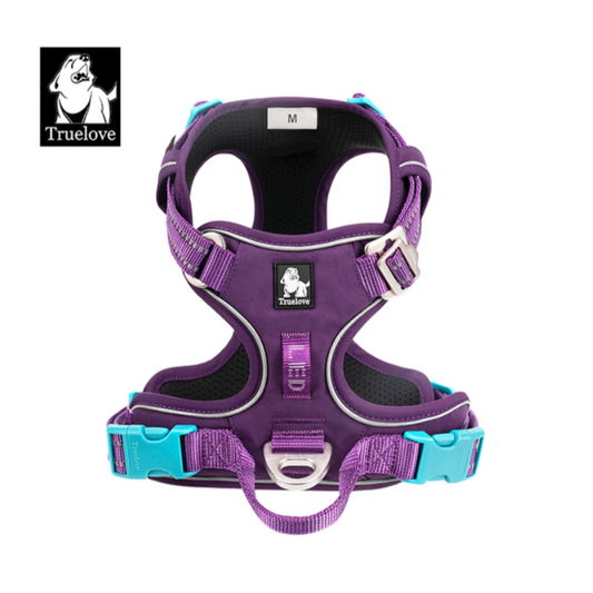 True love Reflektierendes Hundegeschirr Nylon reflektieren des Hunde geschirr einstellbar komfortable Steuerung Step-In brillante truelove tlh5654, Hundegeschirr mit 3M Reflexion - Sonderedition