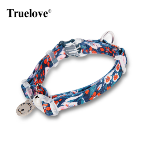 Katzenhalsband Flower Spring "SAXONY BLUE" Limited Edition