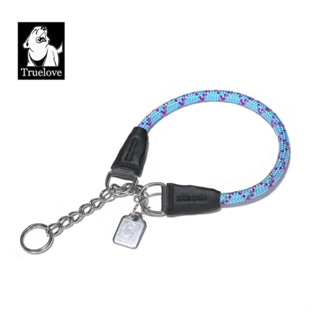 Reflektierendes Hundehalsband mit Kettenzugstop V3.0
