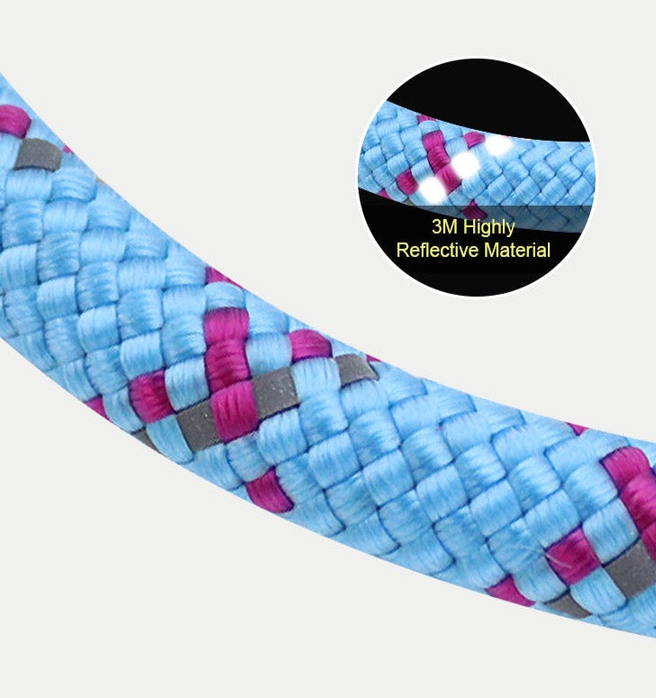 Reflektierendes Hundehalsband mit Kettenzugstop V3.0