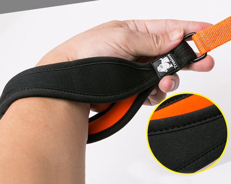 Hundeleine mit softem Neoprengriff & 3M-Refektion