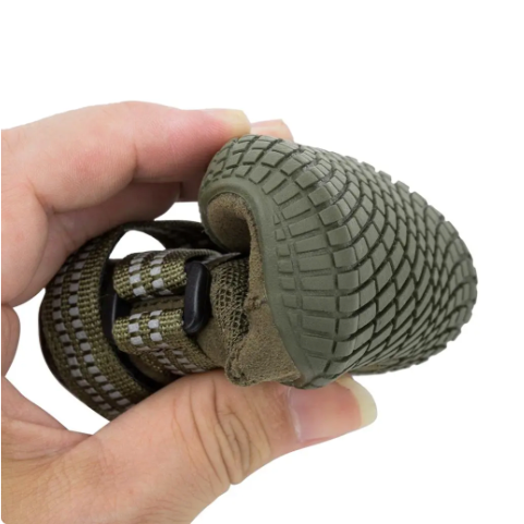 Wasserfeste robuste Hundeschuhe "Armey Green"