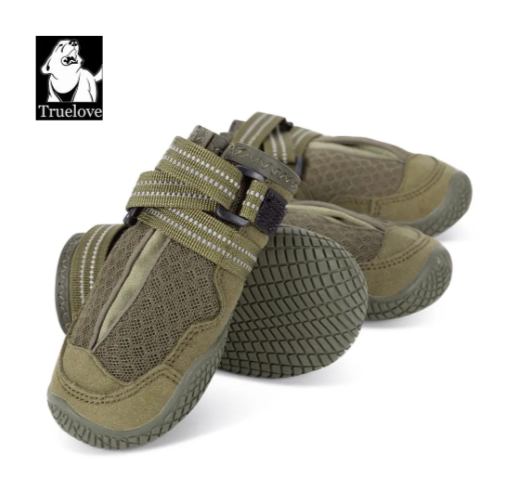 Wasserfeste robuste Hundeschuhe "Armey Green"