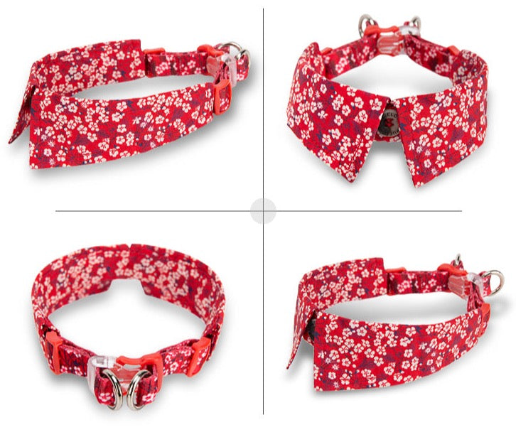Hundehalsband - Eleganter Kragen - Flower Spring "NAVY BLAZER" Limited