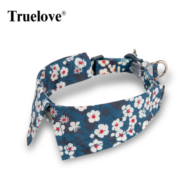 Hundehalsband - Eleganter Kragen - Flower Spring "NAVY BLAZER" Limited