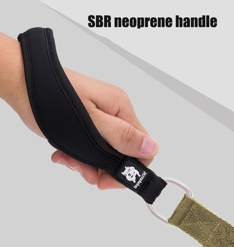 Hundeleine, Codura Ultra-Leichtehundeleine mit softem Neoprengriff und Karabinerha