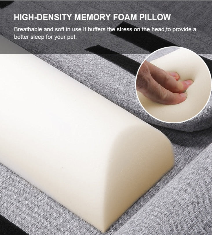 Hundebett Memory Foam "Grau"
