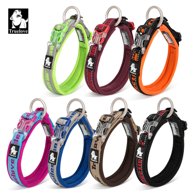 Hundehalsband "TRUE LOVE COLLECTION" Sportliches Neopren gepolstertes und reflektier