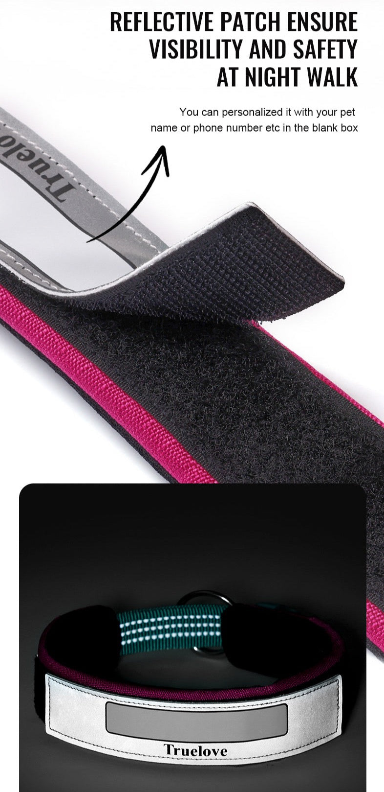 personalisierbares Hundehalsband - Weich, haltbar und individuell anpassbar
