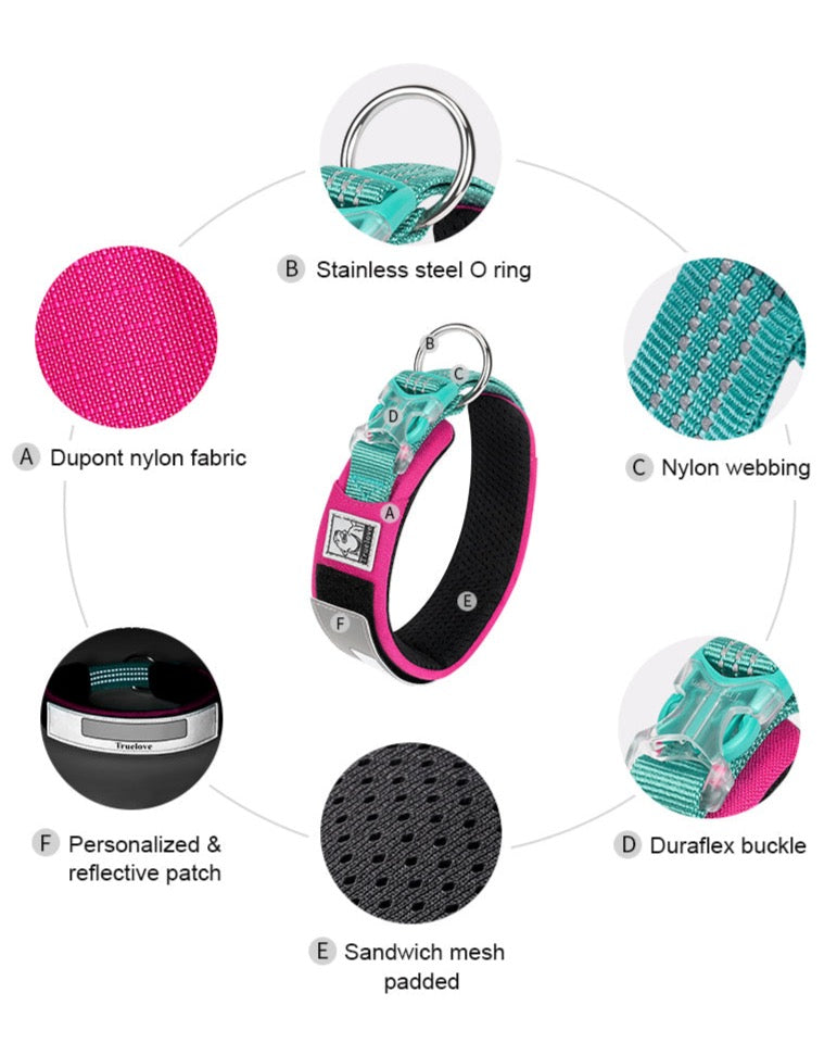 personalisierbares Hundehalsband - Weich, haltbar und individuell anpassbar