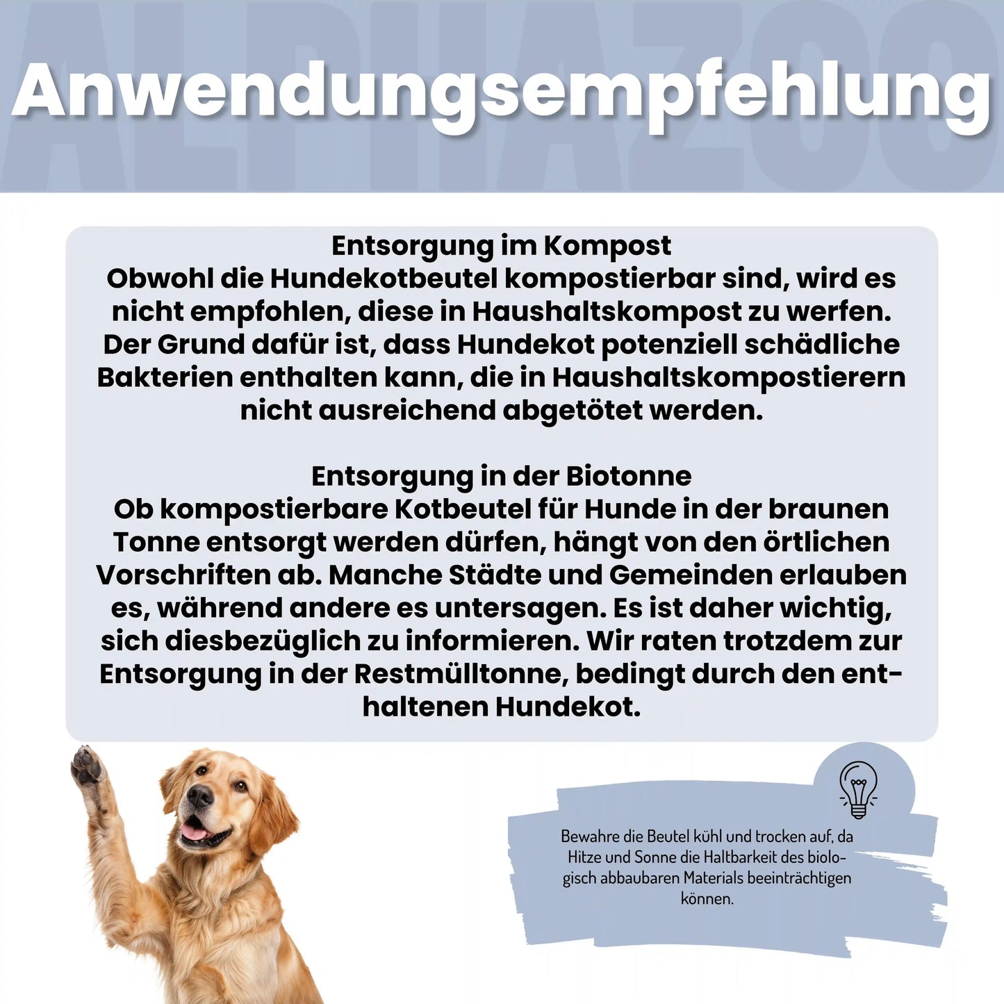 Pupssäckchen Kotbeutel
