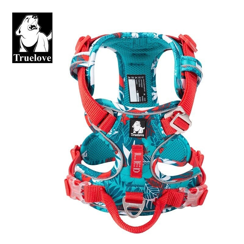 Reflektierendes Hundegeschirr "Camouflage Blue" Limited Edition