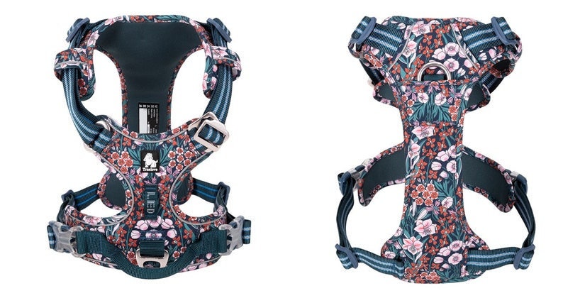 Premium Hundegeschirr Flower Spring "POPPY RED" Limited Edition mit 3M Reflexion true love for dogs