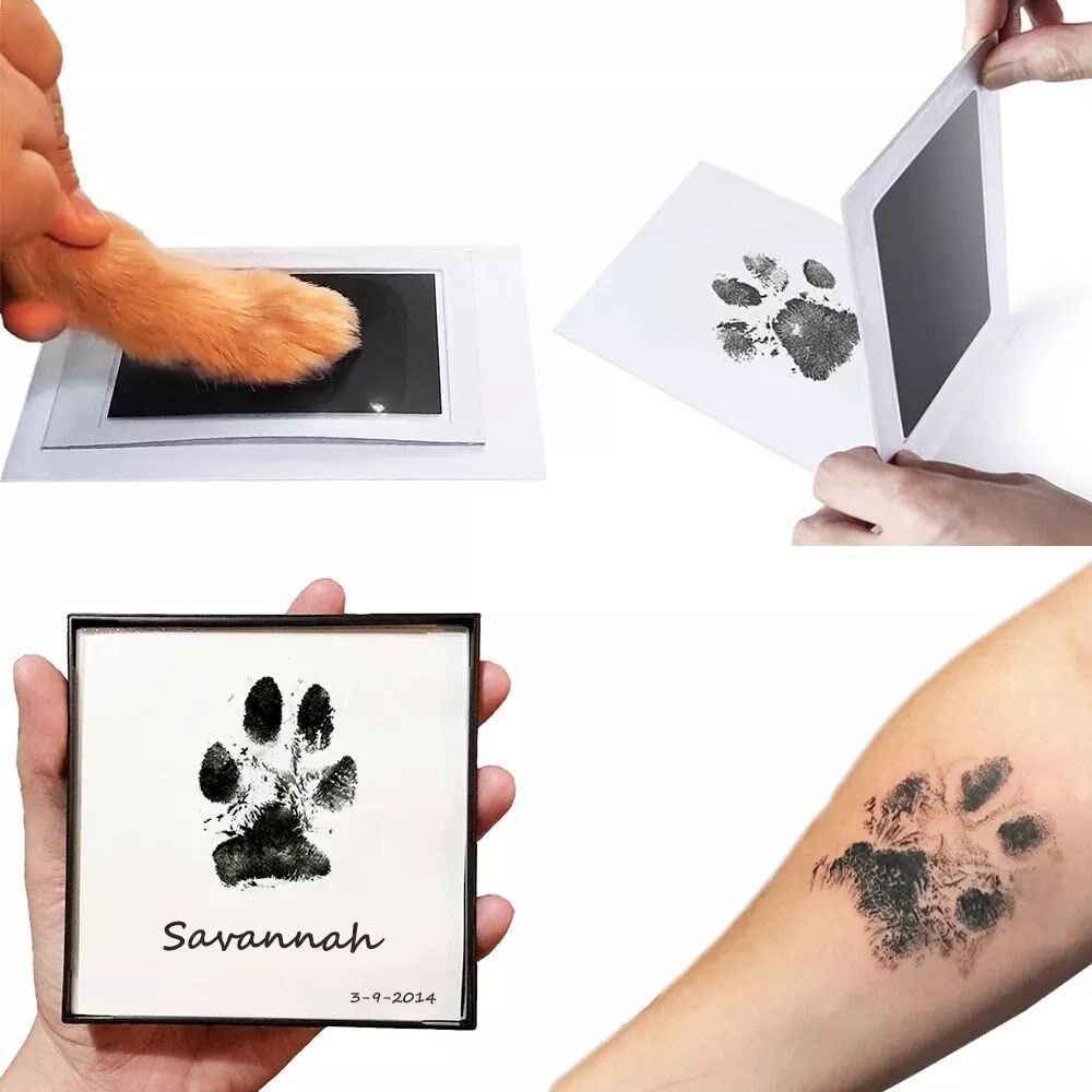 Pfotenabdruck Stempel 2er-Set