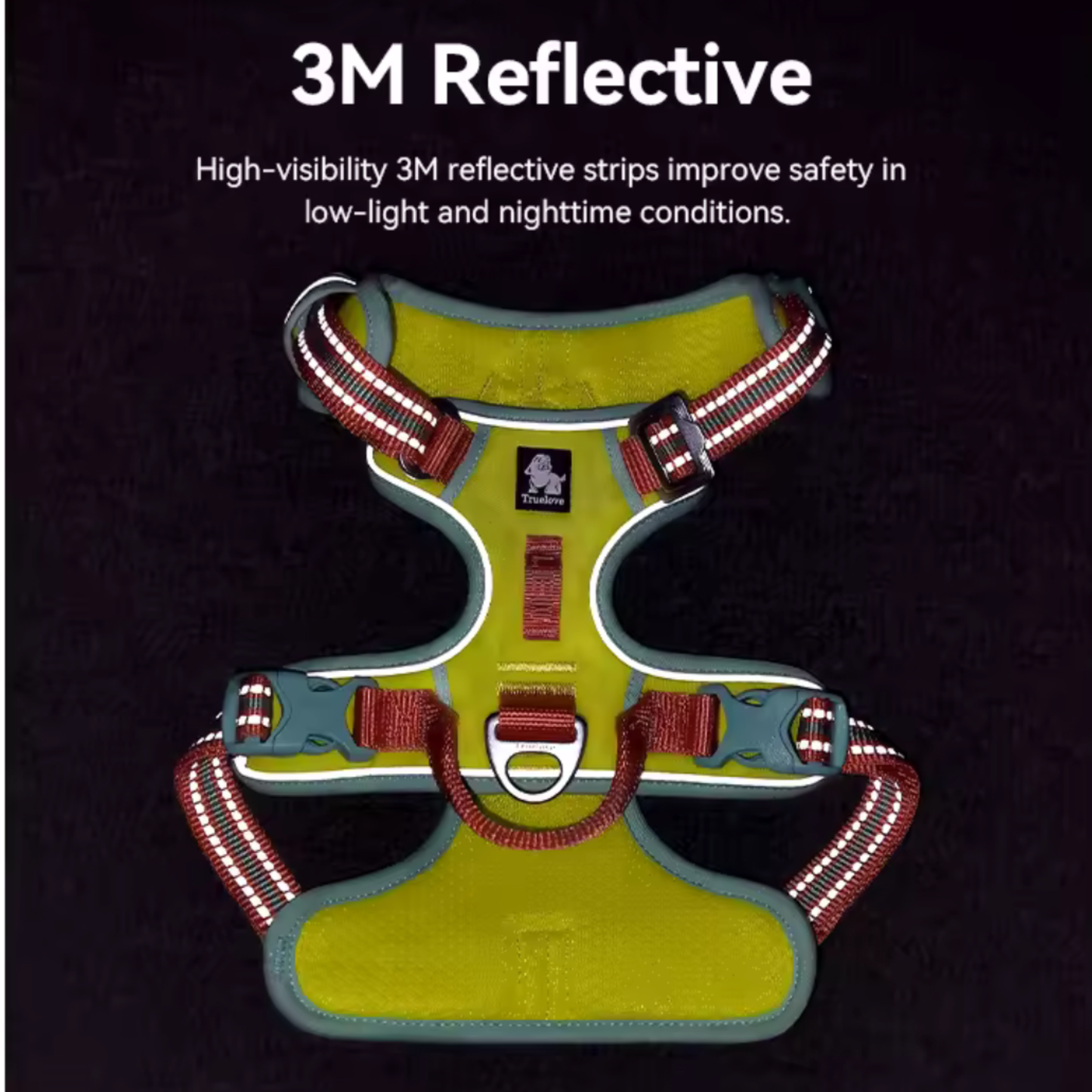 Hundegeschirr mit 3M Reflexion - Cordura®