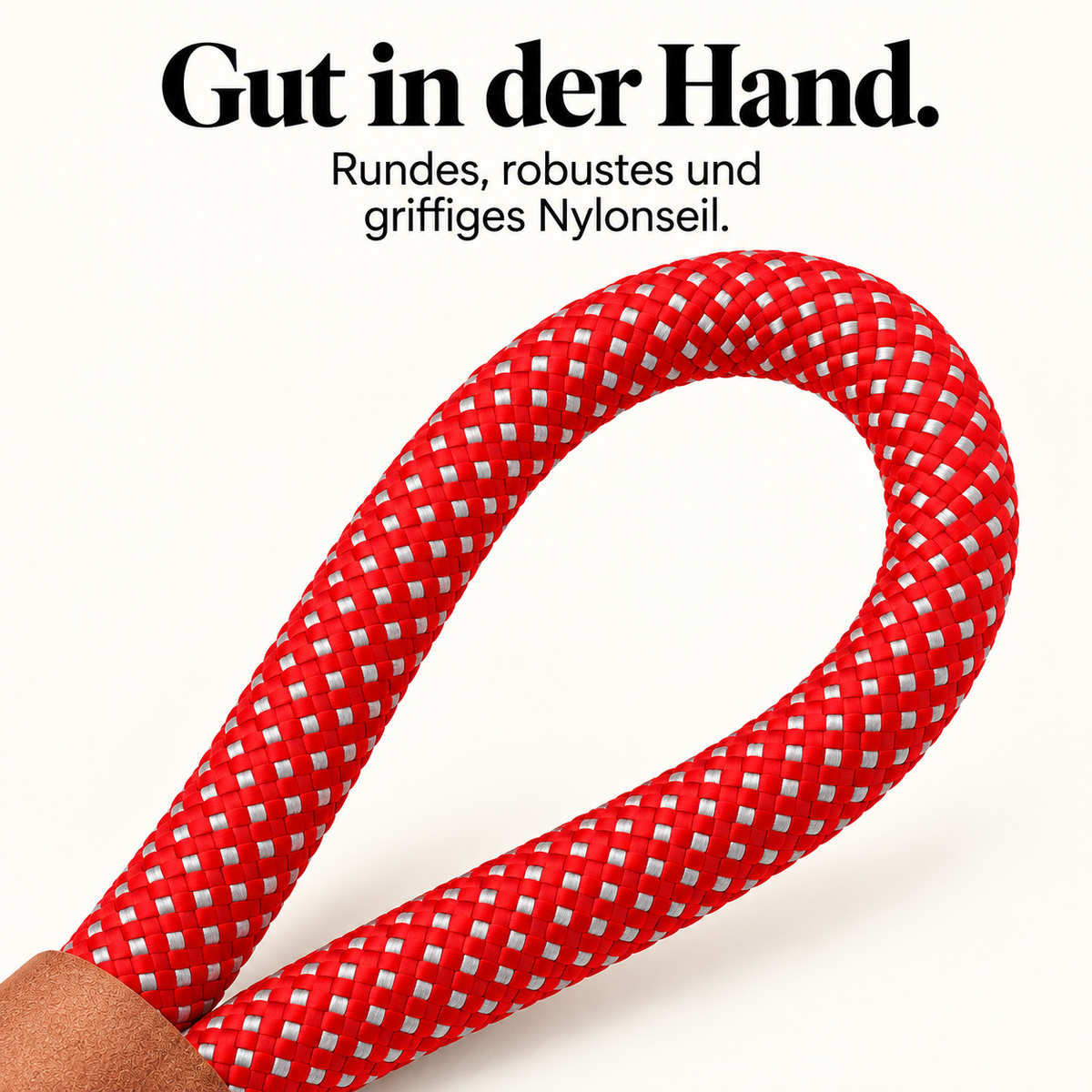 Reflektierende Hundeleine© mit Handschlaufe und veganem Leder in 4 Farben und Varianten
