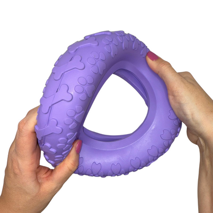 Riolino Robuster Hundespielzeug-Kauring für starke Kauer Velvet