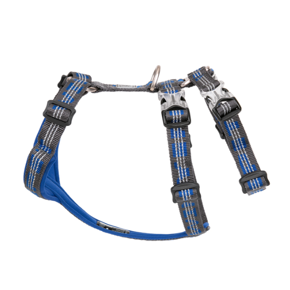 WINHYEPET Neopren gepolstertes und reflektierendes Doppel-H-Hundegesch