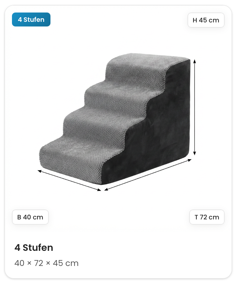Premium Hundetreppe für mehr Komfort und gesunde Gelenke