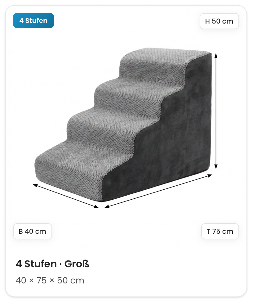 Premium Hundetreppe für mehr Komfort und gesunde Gelenke