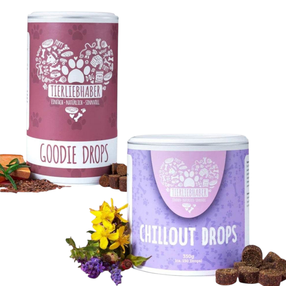 Reise Bundle Chillout Drops zur Beruhigung & Belohnungsdrops von Tierliebhaber