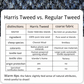 Harris Tweed Hundegeschirr + Leine + Tasche (3er Set) 