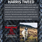 Harris Tweed Hundegeschirr + Leine + Tasche (3er Set) 