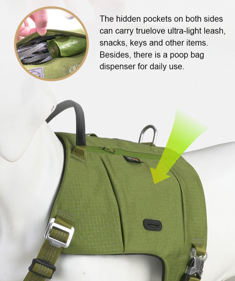 Hundegeschirr mit Taschen Cordura