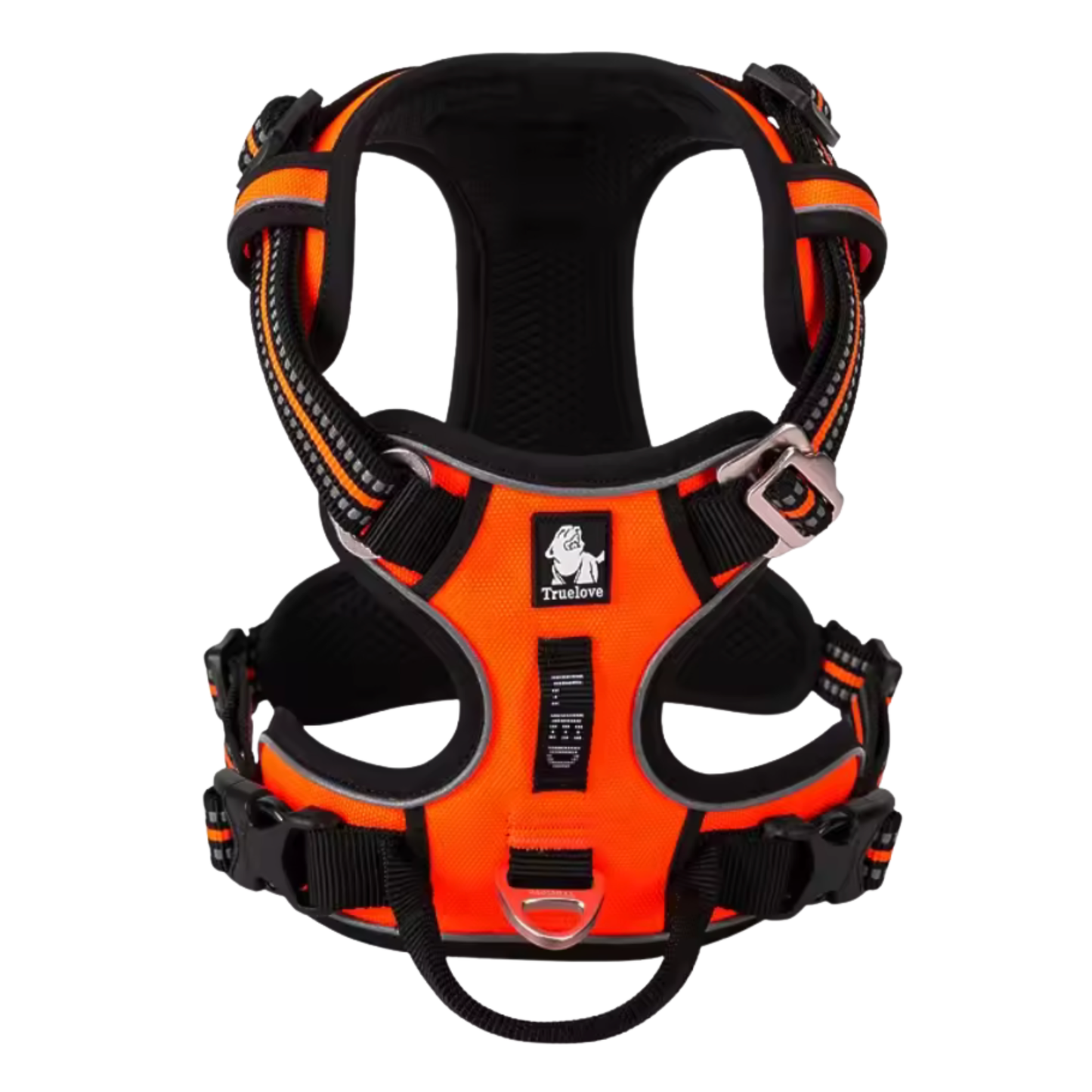 Hundegeschirr mit 3M Reflexion orange True love for dogs