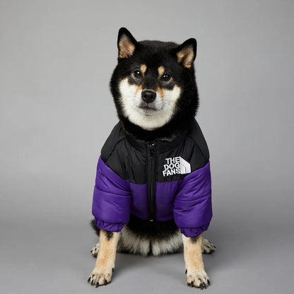 Hundewinterjacke "The Dog Fans" Warmhaltende Wasserdichte Hunde-Daunenjacke