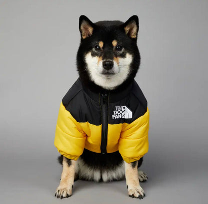 Hundewinterjacke "The Dog Fans" Warmhaltende Wasserdichte Hunde-Daunenjacke